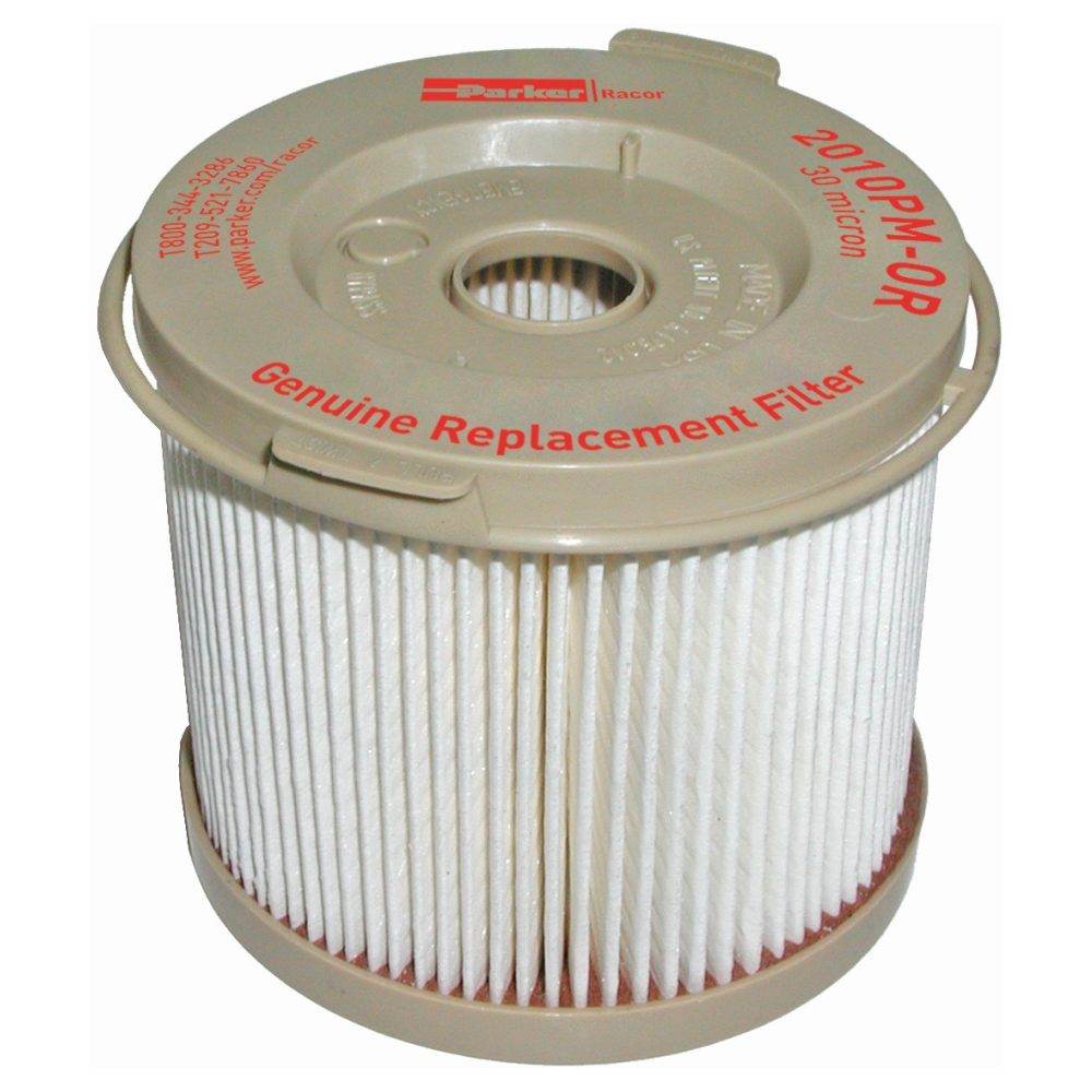 Filtro Diésel Racor De 10 Micras – Elemento Giratorio (spin-on) Con 4 Puertos NPT De 3/8" Y Calibre De 1/4"